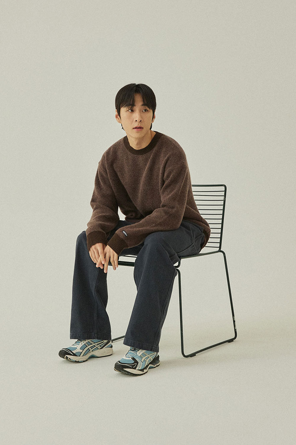 Two Tuck Wide Kation Pants (Dark Grey)