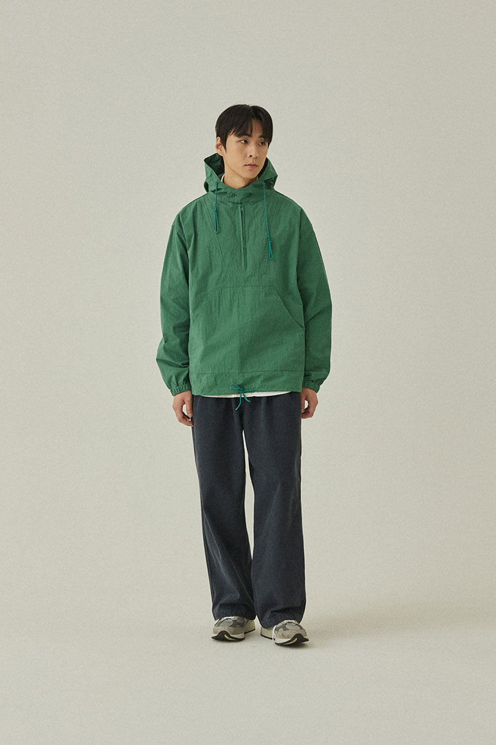 Two Tuck Wide Kation Pants (Dark Grey)