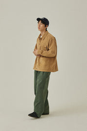 Two Tuck Wide Kation Pants (Khaki)