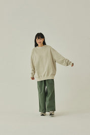 Two Tuck Wide Kation Pants (Khaki)