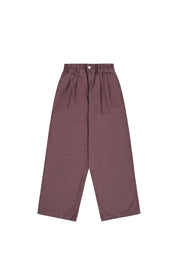 Two Tuck Wide Kation Pants (Purple)