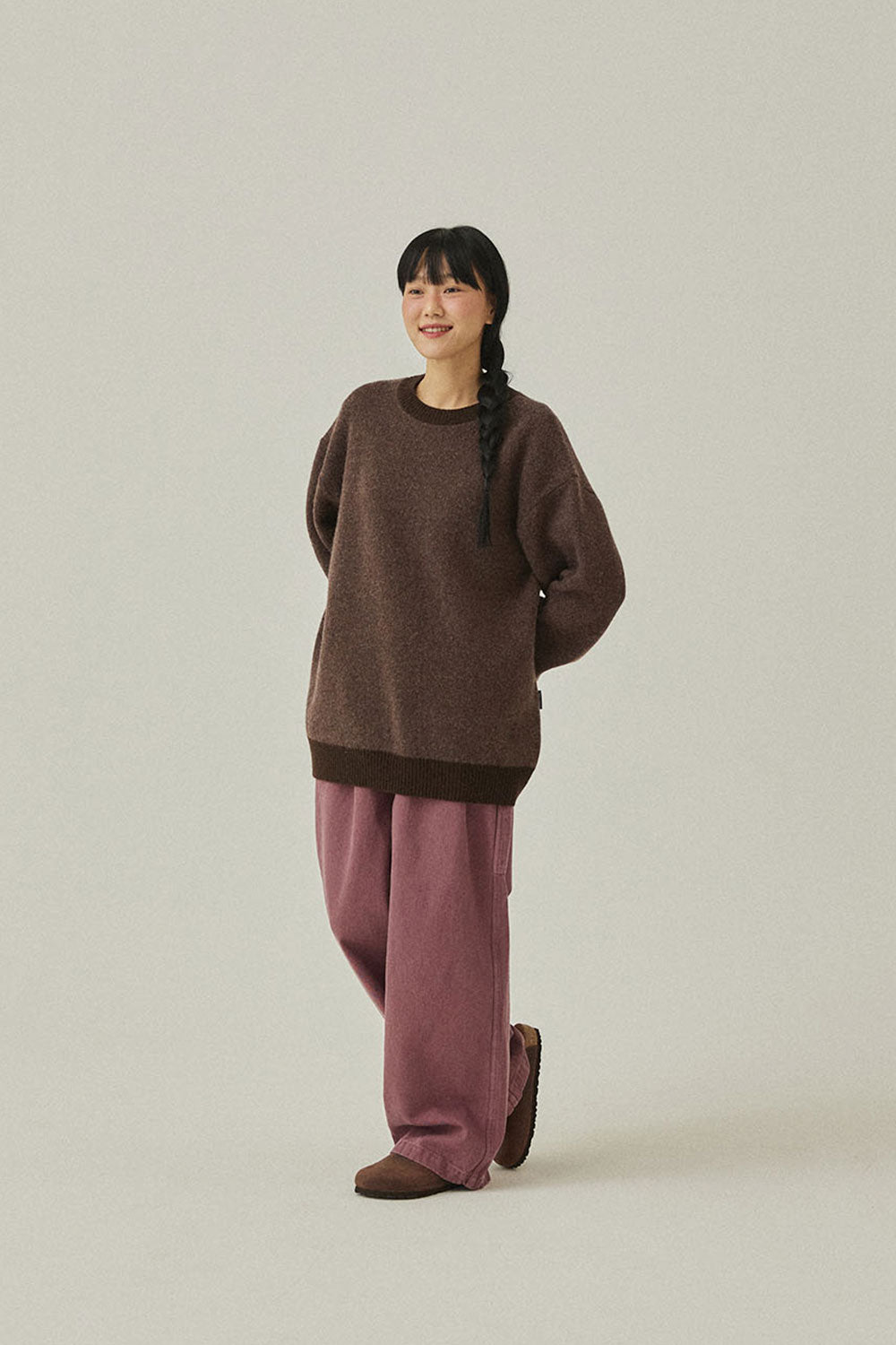 Two Tuck Wide Kation Pants (Purple)
