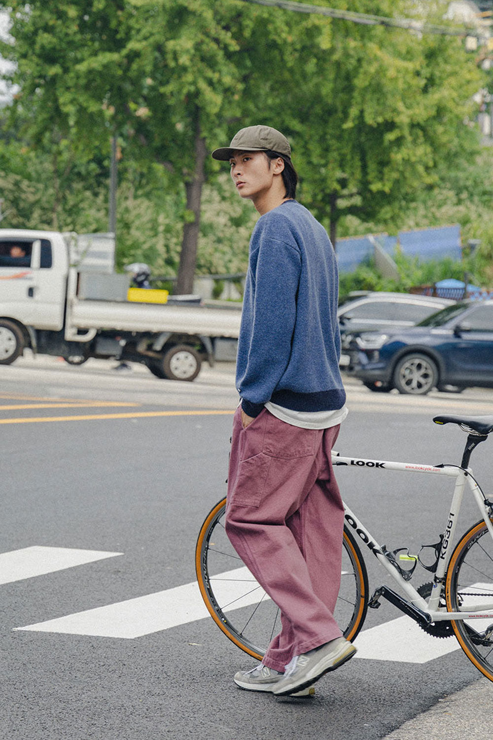 Two Tuck Wide Kation Pants (Purple)