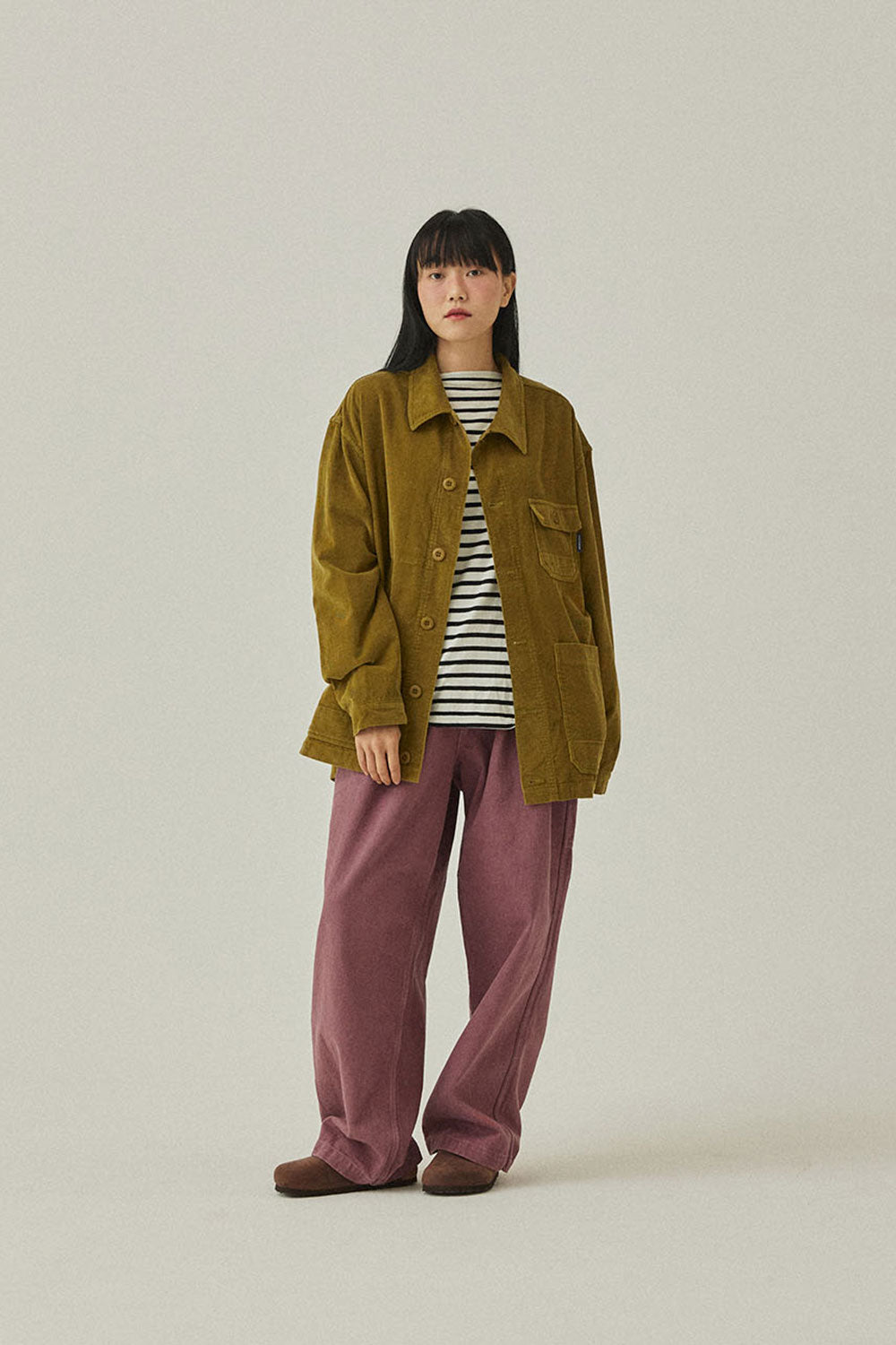 Two Tuck Wide Kation Pants (Purple)