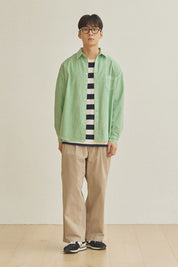 Two Tuck Wide Pants (Beige)