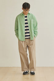Two Tuck Wide Pants (Beige)