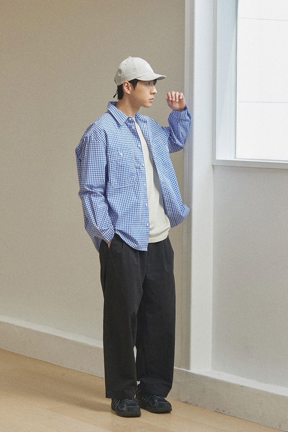 Two Tuck Wide Pants (Black)