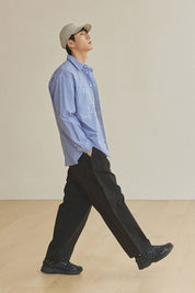 Two Tuck Wide Pants (Black)