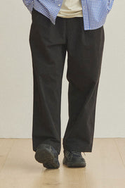 Two Tuck Wide Pants (Black)
