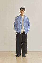 Two Tuck Wide Pants (Black)