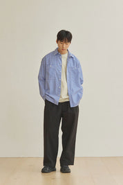 Two Tuck Wide Pants (Black)