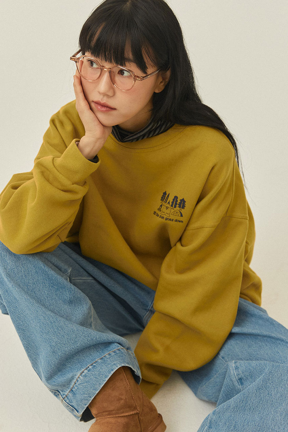 Yeti Fluff Sweatshirt (Mustard)