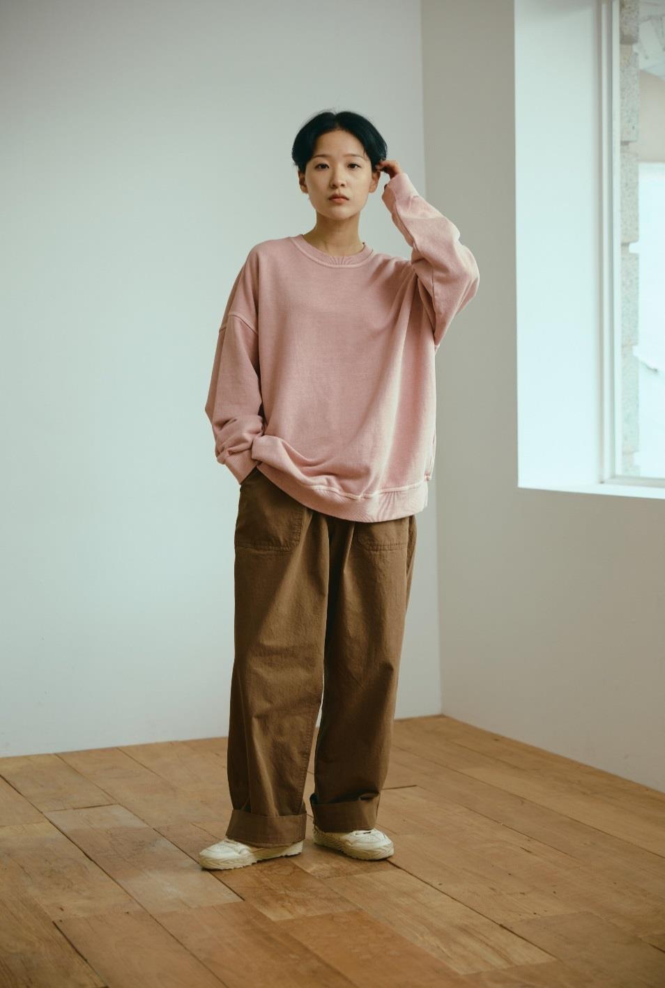 One Tuck Wide Fatigue Pants (Brown)