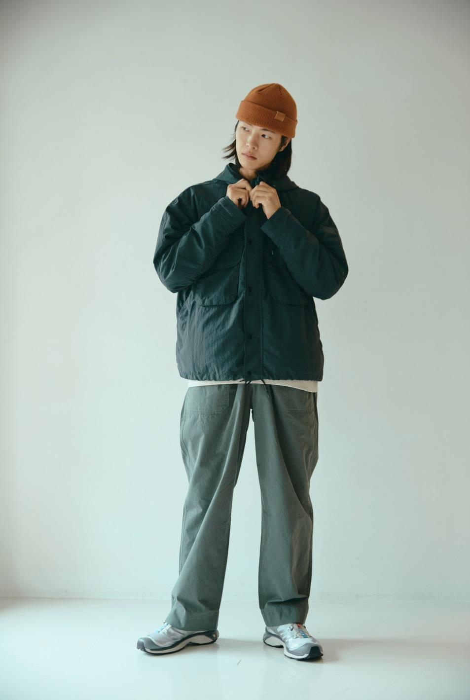 One Tuck Wide Fatigue Pants (Khaki)