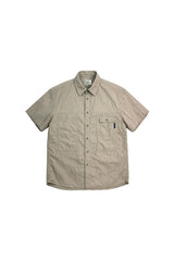 Pocket Utility Half Shirt (Beige)