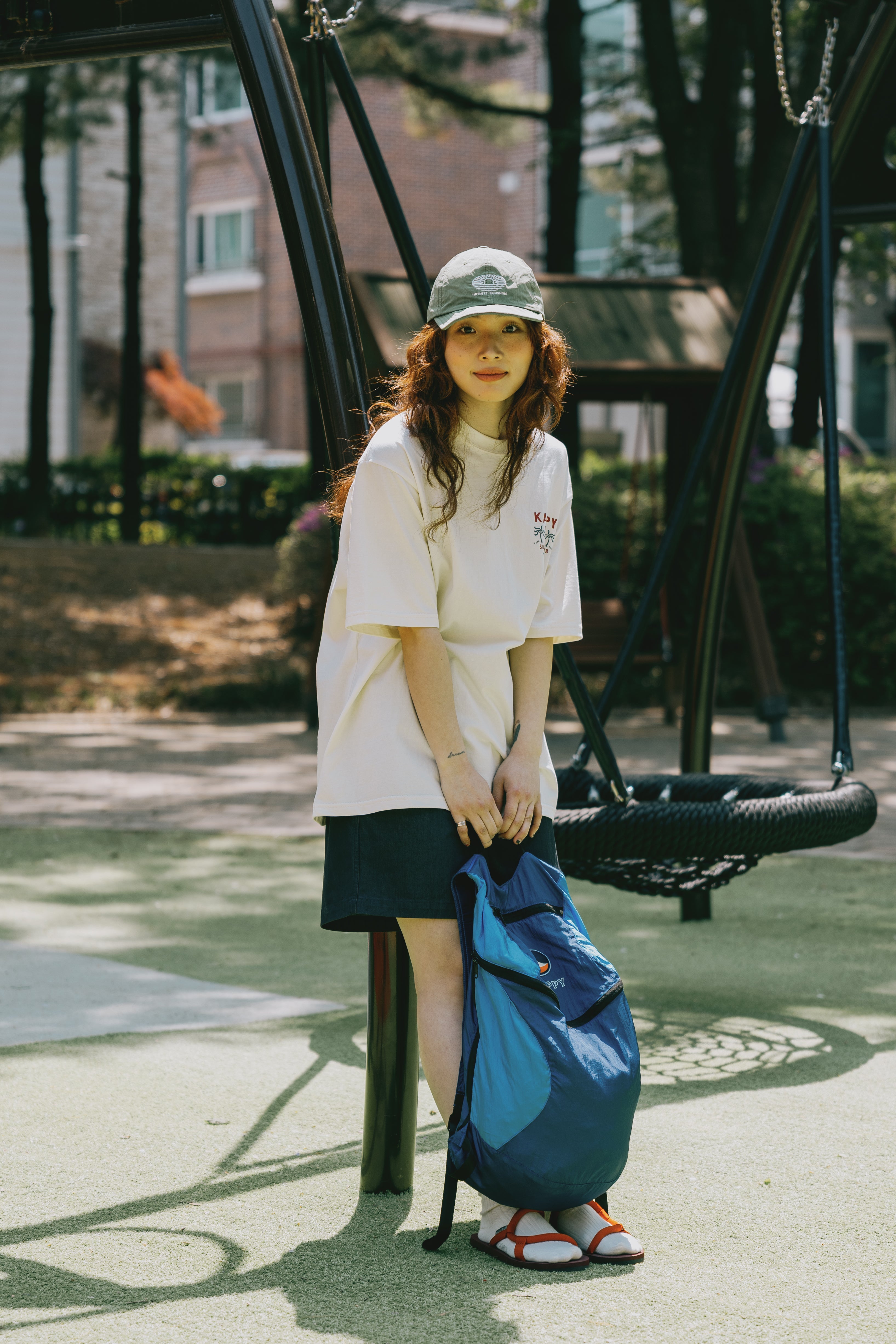 Palm Coast Half T-shirt (Cream)