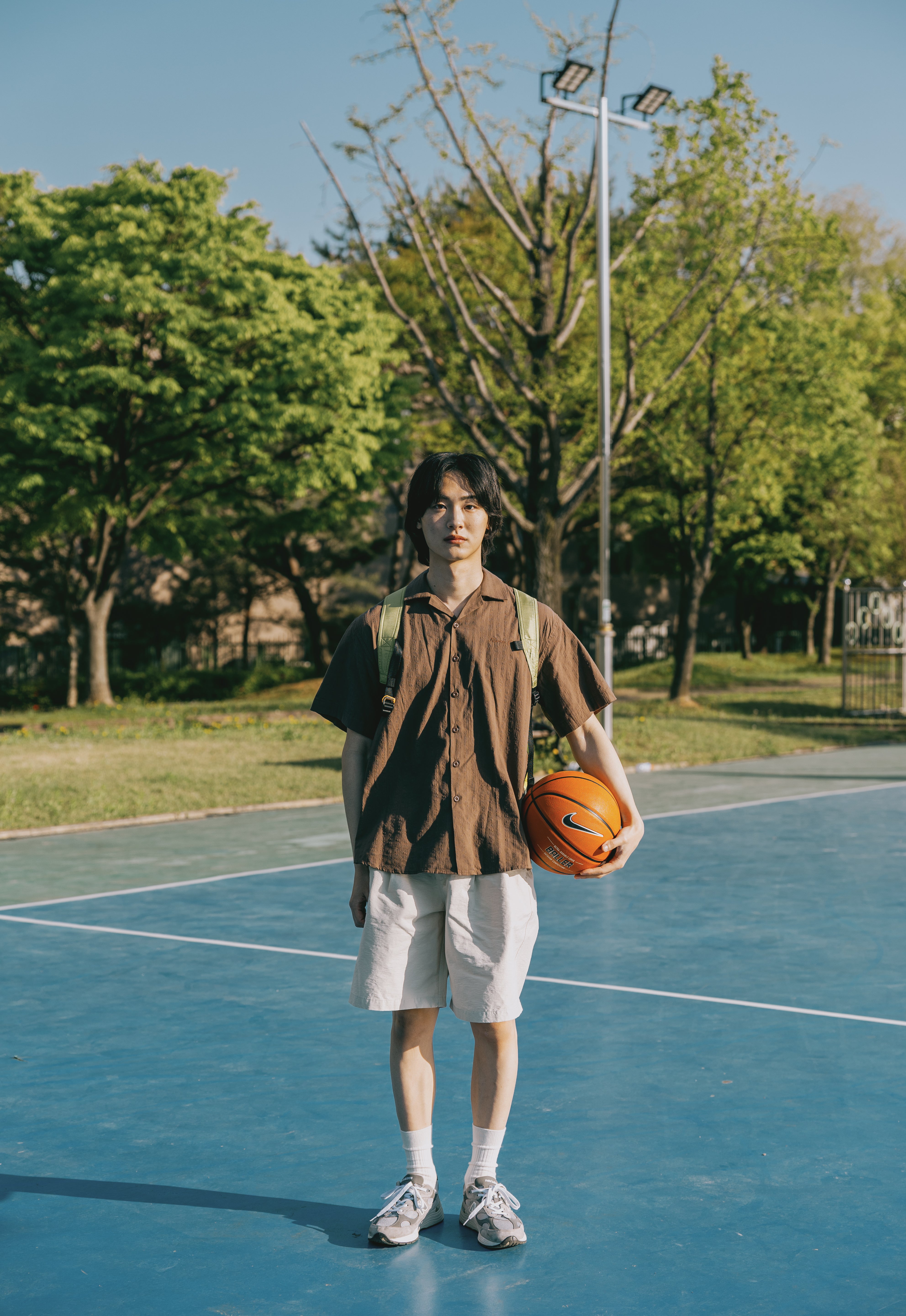 Two Tuck Wide Half Pants (Cream)